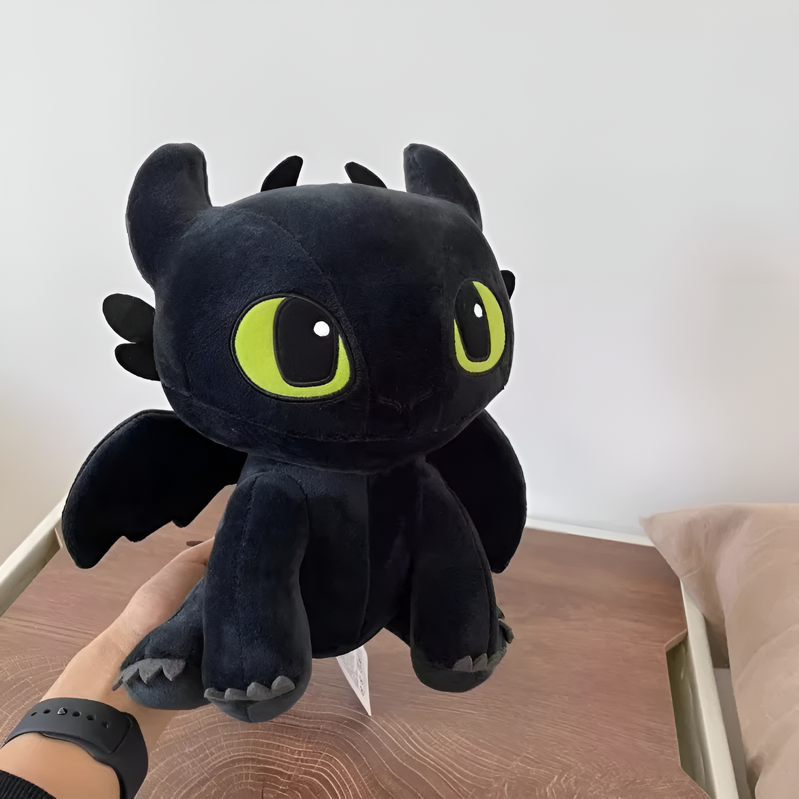 Soft and cuddly black plush dragon - Drago Boy